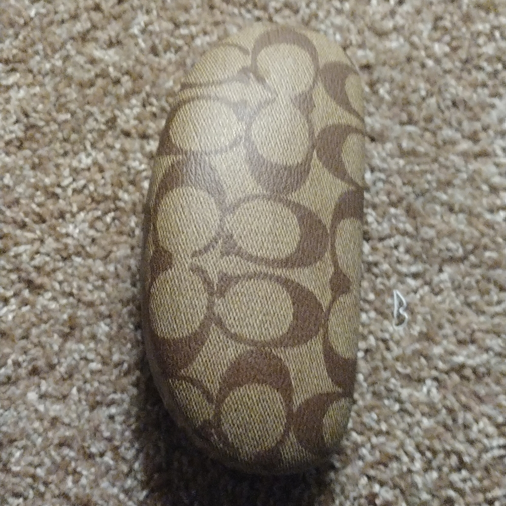 Authentic Designer Coach Monogram Sunglasses Case - image 2